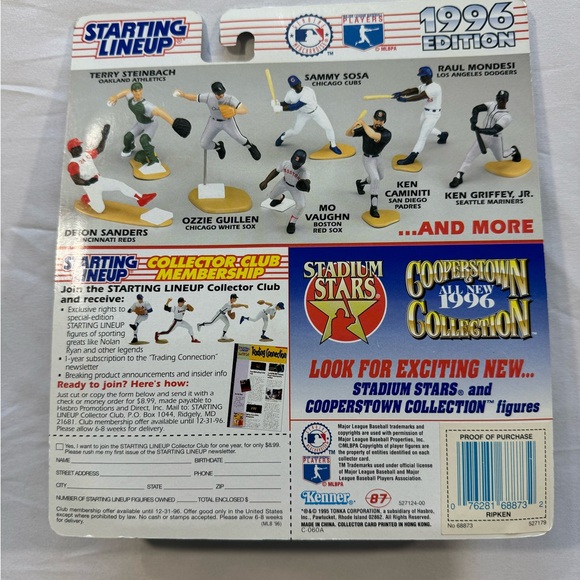 2 STARTING LINEUP 1996 EDITION CAL RIPKEN JR BALTIMORE ORIOLES WITH CARDS - Picture 6 of 6